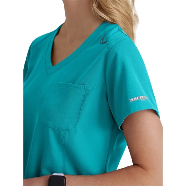 Skechers by Barco Women's Dignity Tuck-In Scrub Top... from ASI 86018 Scrub Authority / Uniform Stores