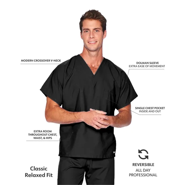 Landau Essentials Unisex V-Neck Top... from ASI 86018 Scrub Authority / Uniform Stores