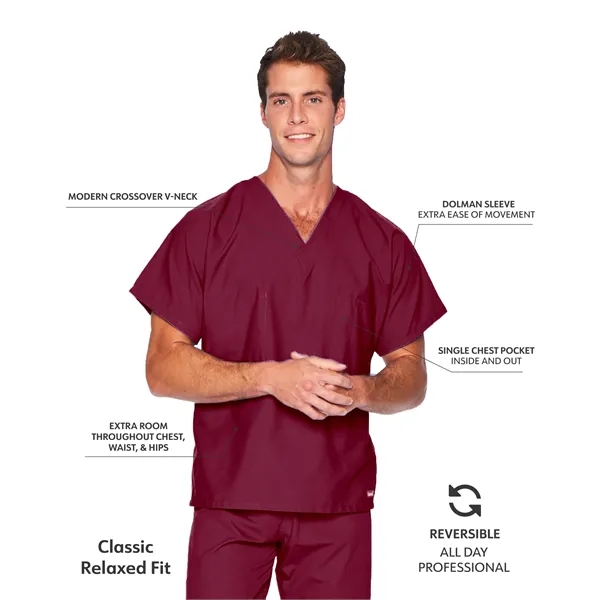 Landau Essentials Unisex V-Neck Top... from ASI 86018 Scrub Authority / Uniform Stores