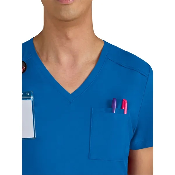 koi - Cureology - Men's Chest Pocket V-Neck Arthro Scrub Top... from ASI 86018 Scrub Authority / Uniform Stores