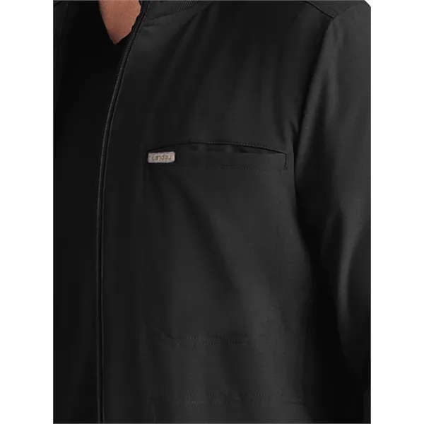 Landau - Forward - Men's 3-Pocket Mock-Neck Zip-Front Scr...... from ASI 86018 Scrub Authority / Uniform Stores