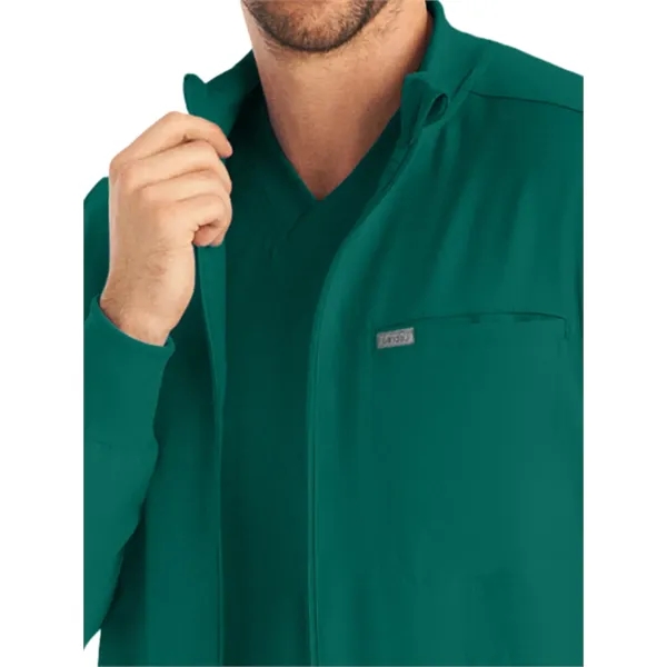 Landau - Forward - Men's 3-Pocket Mock-Neck Zip-Front Scr...... from ASI 86018 Scrub Authority / Uniform Stores