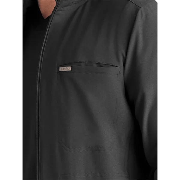 Landau - Forward - Men's 3-Pocket Mock-Neck Zip-Front Scr...... from ASI 86018 Scrub Authority / Uniform Stores