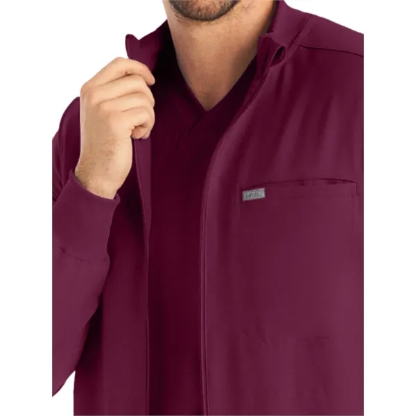 Landau - Forward - Men's 3-Pocket Mock-Neck Zip-Front Scr...... from ASI 86018 Scrub Authority / Uniform Stores