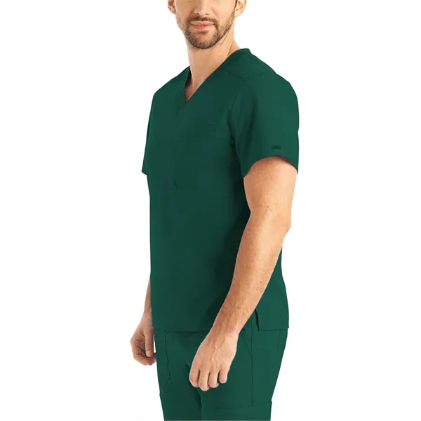 Landau ProFlex Men's Tuckable V-Neck Top... from ASI 86018 Scrub Authority / Uniform Stores