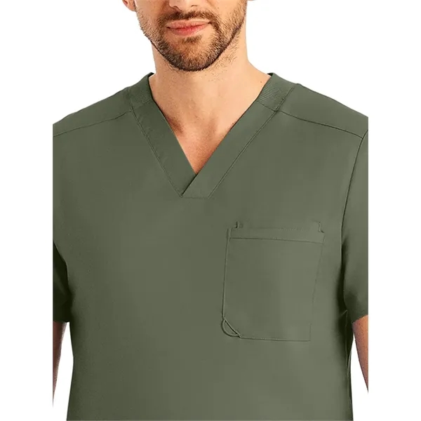 Landau ProFlex Men's Tuckable V-Neck Top... from ASI 86018 Scrub Authority / Uniform Stores