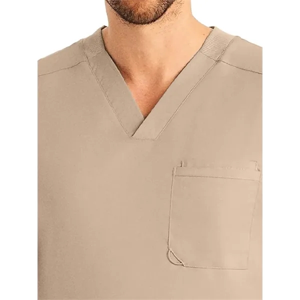 Landau ProFlex Men's Tuckable V-Neck Top... from ASI 86018 Scrub Authority / Uniform Stores