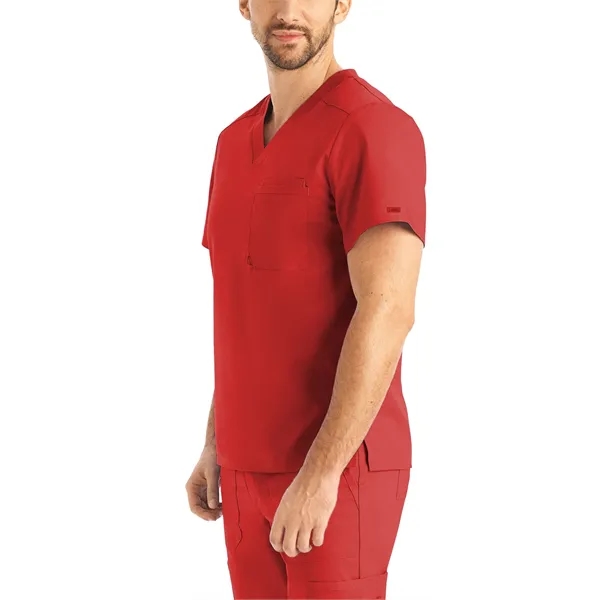 Landau ProFlex Men's Tuckable V-Neck Top... from ASI 86018 Scrub Authority / Uniform Stores