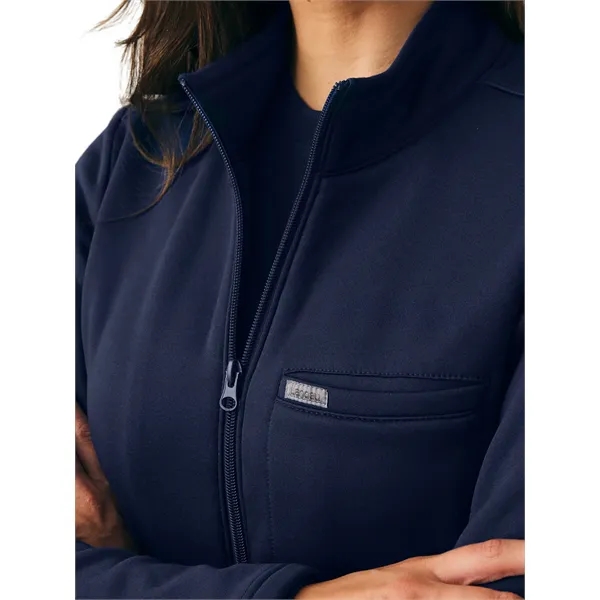 Landau - Forward - Women's Zip-Front Fleece Scrub Jacket... from ASI 86018 Scrub Authority / Uniform Stores