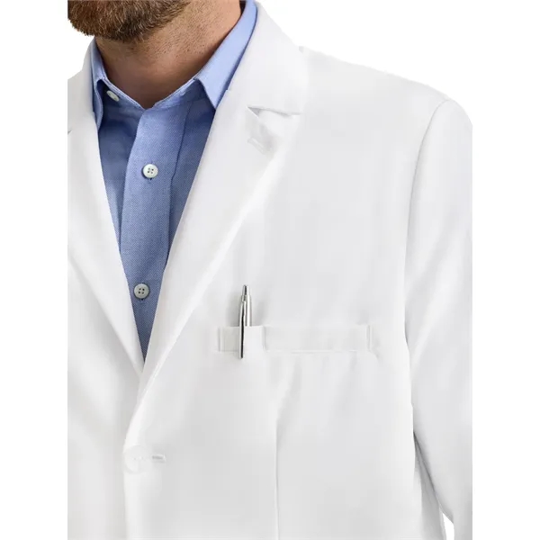 Healing Hands White Coat Lawrence Men's 37" Lab... from ASI 86018 Scrub Authority / Uniform Stores