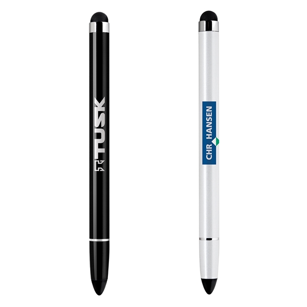 4.25" long lightweight aluminum stylus with two differently-shaped ends and two... from ASI 68190 Lungsal