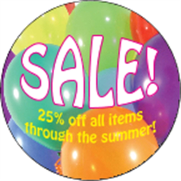 2" circle-shaped indoor label with four color process printing and your... from ASI 89910 Stouse, LLC