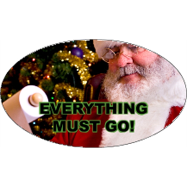 3" x 1.75" indoor labels with oval shape, four color process... from ASI 89910 Stouse, LLC