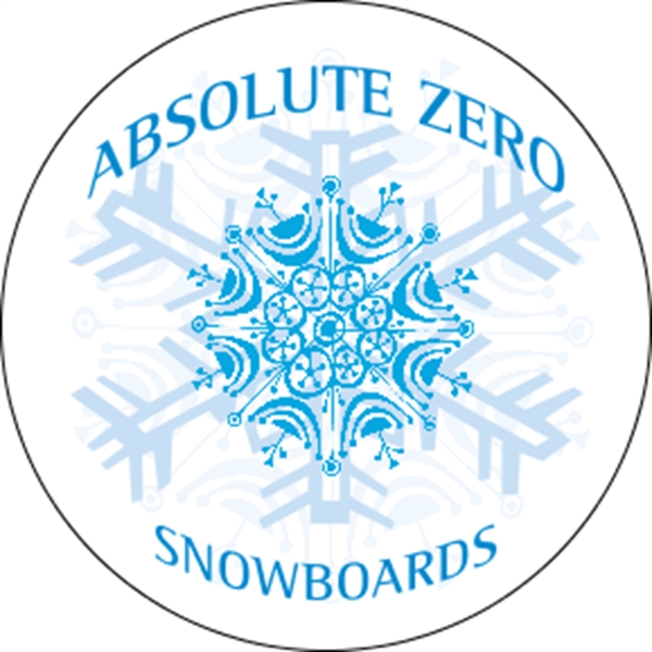 4" circle-shaped indoor label with four color process printing and your... from ASI 89910 Stouse, LLC