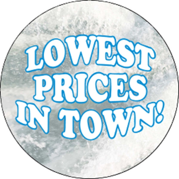 3.5" circle-shaped indoor label with four color process printing and your... from ASI 89910 Stouse, LLC