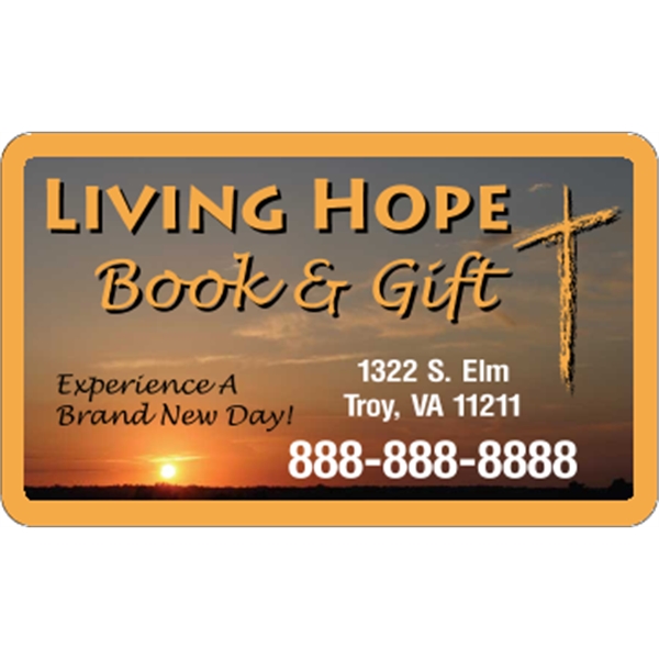 5" x 3" indoor labels with round corners, four color process... from ASI 89910 Stouse, LLC