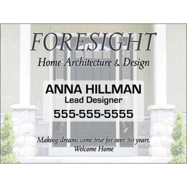 5" x 3.75" indoor labels with square corners, four color process... from ASI 89910 Stouse, LLC