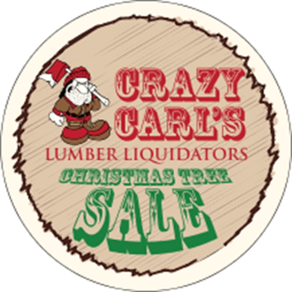 3" circle-shaped indoor label with four color process printing and your... from ASI 89910 Stouse, LLC