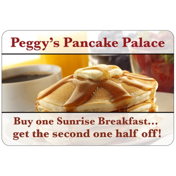 6" x 4" indoor labels with round corners, four color process... from ASI 89910 Stouse, LLC