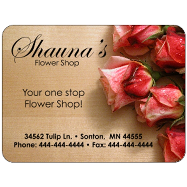 4" x 3" indoor labels with round corners, four color process... from ASI 89910 Stouse, LLC