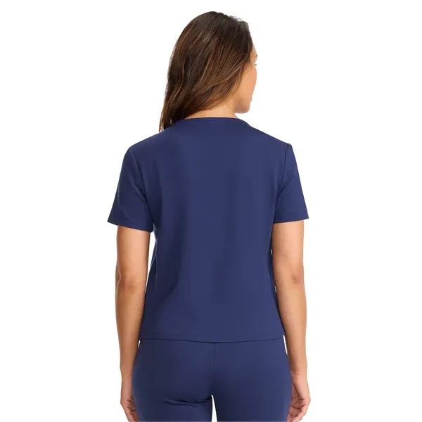 SPI - Medelita - Women's 3-Pocket Ponte Round Neck Scrub Top... from ASI 86018 Scrub Authority