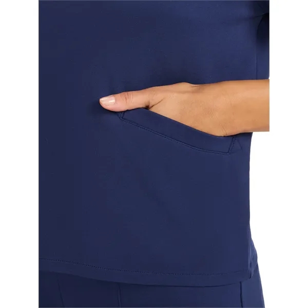 SPI - Medelita - Women's 3-Pocket Ponte Round Neck Scrub Top... from ASI 86018 Scrub Authority
