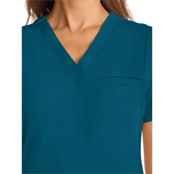 SPI - Medelita - Women's 3-Pocket Ponte V-Neck Scrub Top... from ASI 86018 Scrub Authority