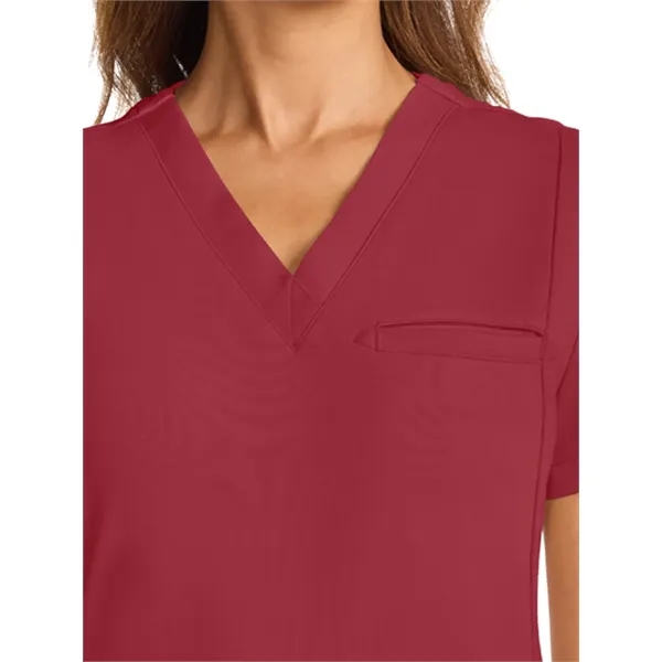 SPI - Medelita - Women's 3-Pocket Ponte V-Neck Scrub Top... from ASI 86018 Scrub Authority