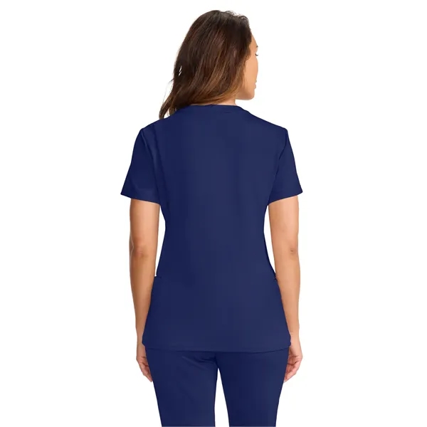 SPI - Medelita - Women's 3-Pocket Ponte V-Neck Scrub Top... from ASI 86018 Scrub Authority