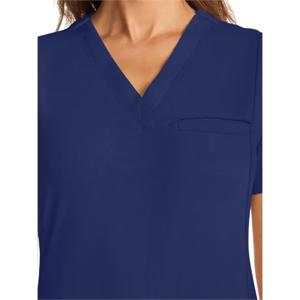 SPI - Medelita - Women's 3-Pocket Ponte V-Neck Scrub Top... from ASI 86018 Scrub Authority
