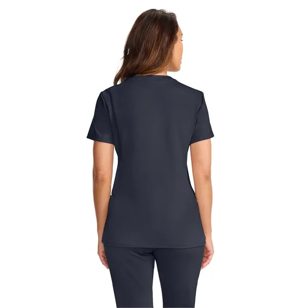 SPI - Medelita - Women's 3-Pocket Ponte V-Neck Scrub Top... from ASI 86018 Scrub Authority