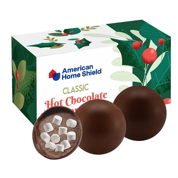 Milk Chocolate and Dark Chocolate 2 Pack Classic Hot Chocolate Bombs... from ASI 71685 Midnite Snax®