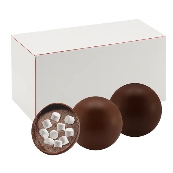 Milk Chocolate and Dark Chocolate 2 Pack Classic Hot Chocolate Bombs... from ASI 71685 Midnite Snax®