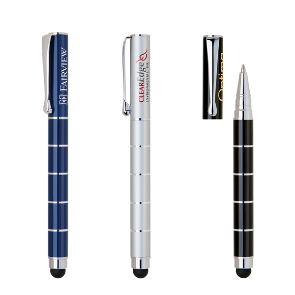 4.5" long aluminum cap-off ballpoint pen with easyflow ink and a... from ASI 68190 Lungsal / Lungsal