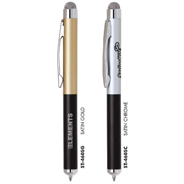 Aluminum mini ballpoint pen with high sensitive conductive fiber cloth material... from ASI 68190 Lungsal / Lungsal