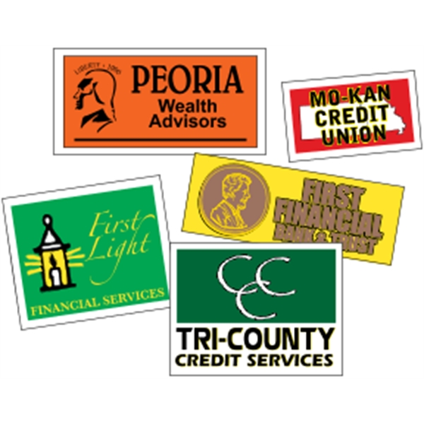 Butt-cut roll labels with a one color imprint.... from ASI 89910 Stouse, LLC