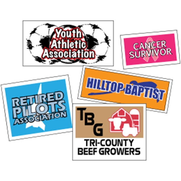 Butt-cut roll labels with a one color imprint.... from ASI 89910 Stouse, LLC