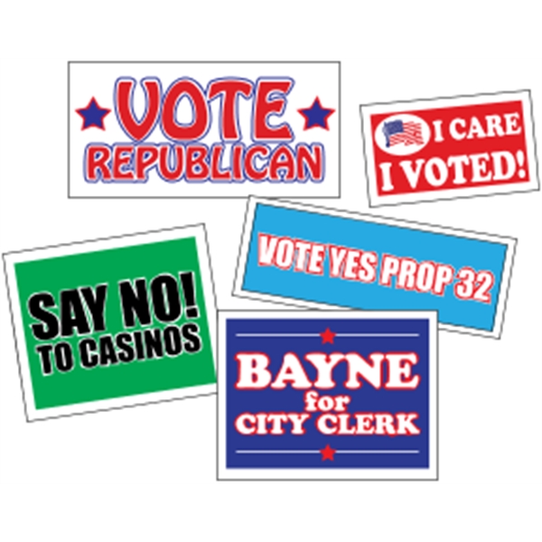 Butt-cut roll labels with a one color imprint.... from ASI 89910 Stouse, LLC