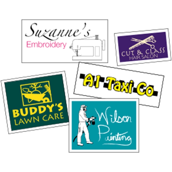 Butt-cut roll labels with a one color imprint.... from ASI 89910 Stouse, LLC