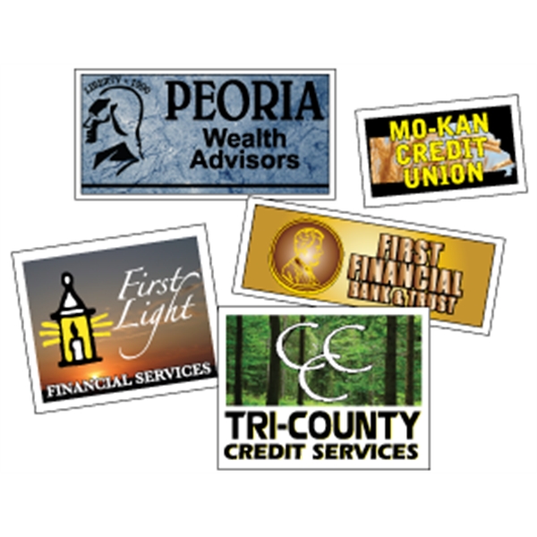 Butt-cut roll labels with a four color process imprint.... from ASI 89910 Stouse, LLC