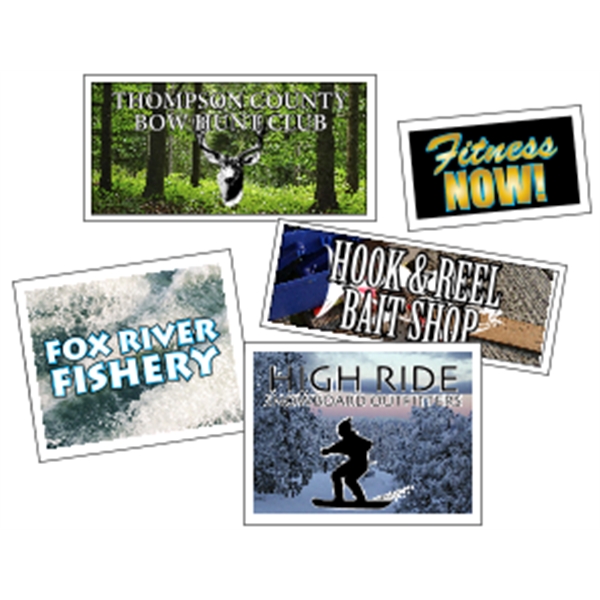 Butt-cut roll labels with a four color process imprint.... from ASI 89910 Stouse, LLC