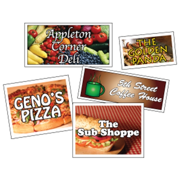 Butt-cut roll labels with a four color process imprint.... from ASI 89910 Stouse, LLC