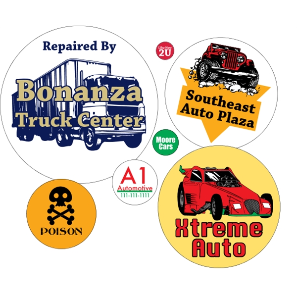 Circle shaped labels on roll.... from ASI 89910 Stouse, LLC