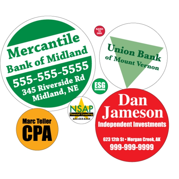 Circle shaped labels on roll.... from ASI 89910 Stouse, LLC