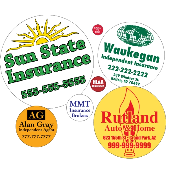 Circle shaped labels on roll.... from ASI 89910 Stouse, LLC