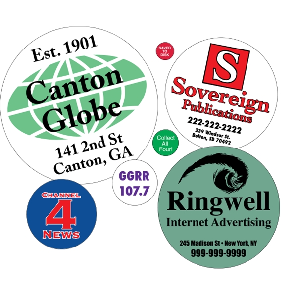 Circle shaped labels on roll.... from ASI 89910 Stouse, LLC