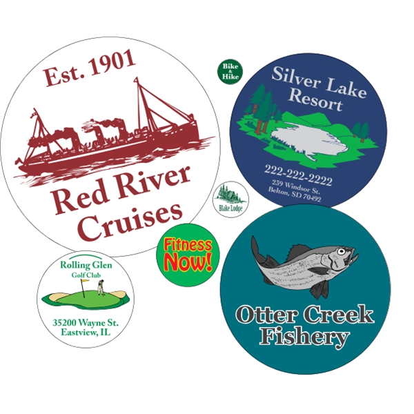 Circle shaped labels on roll.... from ASI 89910 Stouse, LLC