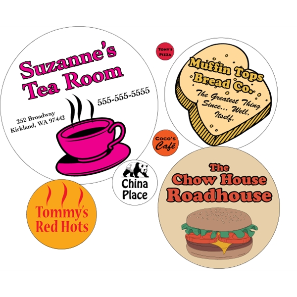 Circle shaped labels on roll.... from ASI 89910 Stouse, LLC