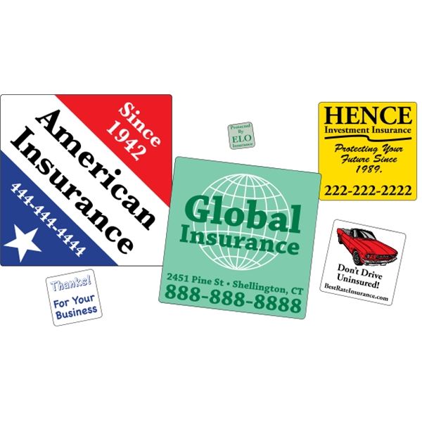 Square shaped labels on roll.... from ASI 89910 Stouse, LLC