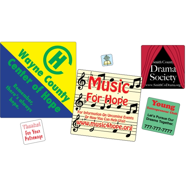 Square shaped labels on roll.... from ASI 89910 Stouse, LLC